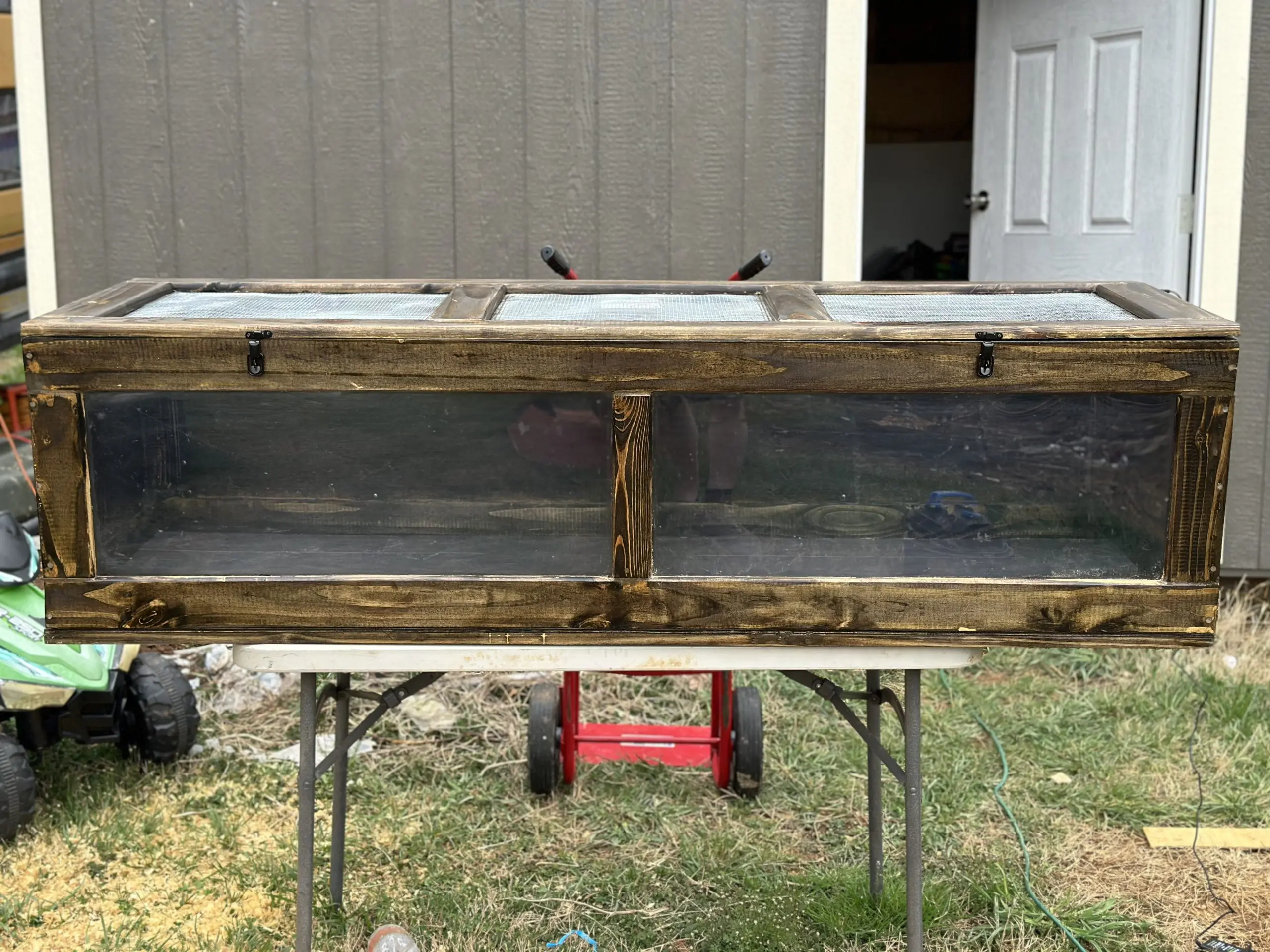 Finished enclosure Finished enclosure